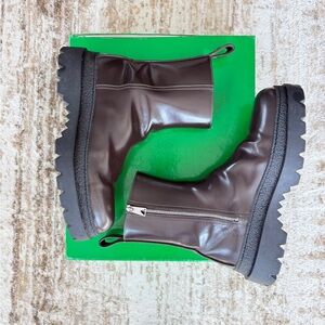Bottega Veneta Side-Zip Boots in Dark Brown